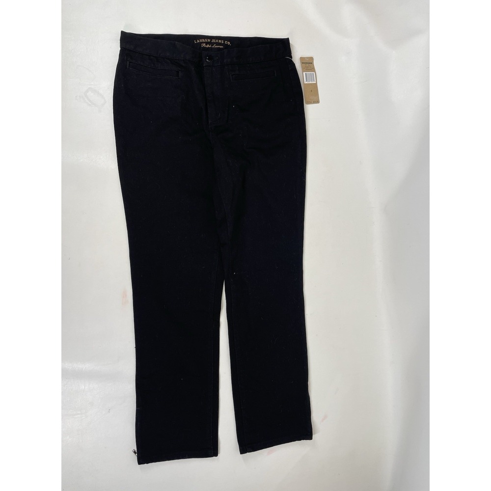 Ralph Lauren Jeans Co Ankle Zip Jeans Womens‎ Size 8 Black NWT